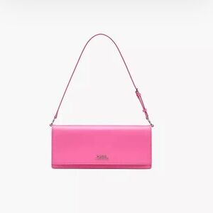 Marc Jacobs Hot Pink Spazzolato leather Glam Mirror Shoulder Bag